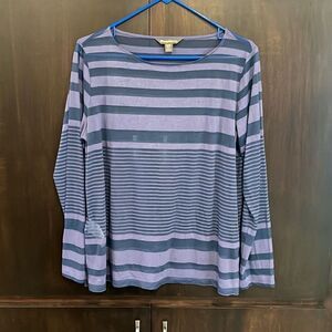 Tommy Bahama Semi Sheer Long Sleeve‎ Top Medium